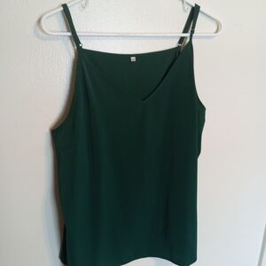Chic Forest Green Camisole Top Sz 2X